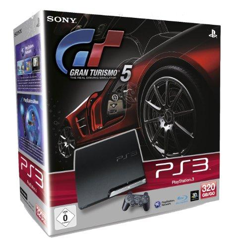 PS3 - Konsole Slim Black 320GB + Gran Turismo 5