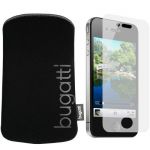 BUGATTI Neopren Tasche iPhone 4 Hülle mit mumbi iPhone4