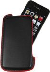 iPhone 4 Hülle – Elegantes Leder Etui / Pouch / Tasche für