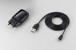 HTC TC E250 New slim design AC Adapter (EU) with microUSB cable