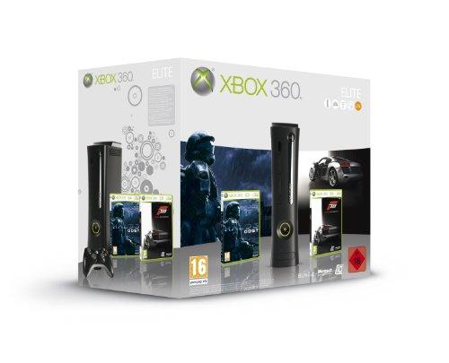 Xbox 360 - Konsole Elite Black + Halo 3: ODST & Forza