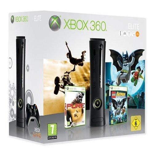Xbox 360 - Konsole Elite 120 GB inkl. LEGO Batman + Pure